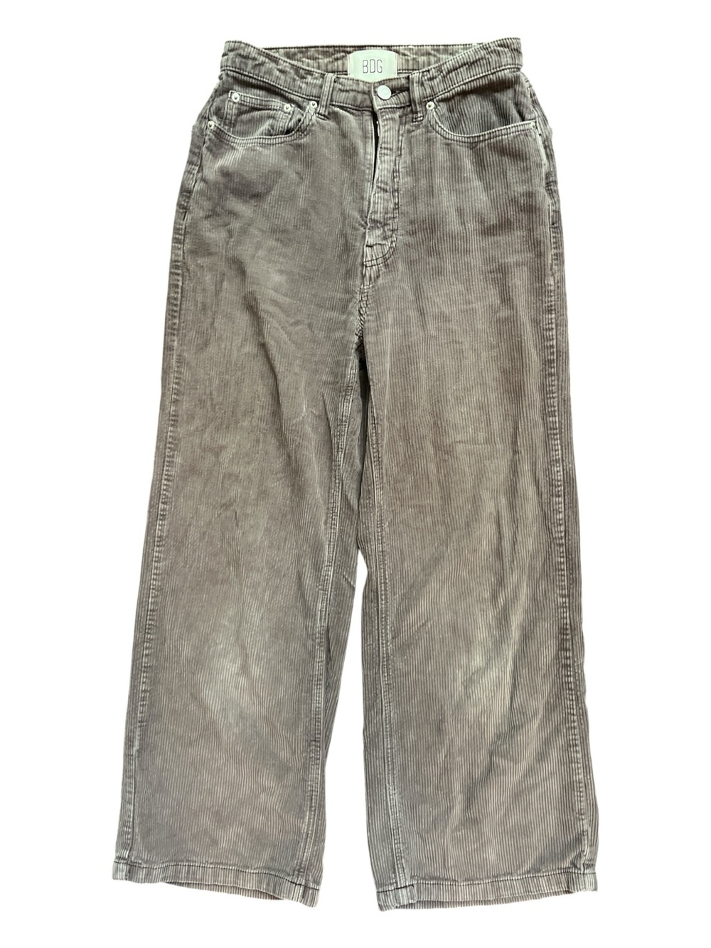 BDG High & Wide Corduroy Pants Tan Size 27 Urban Outfitter Cords
